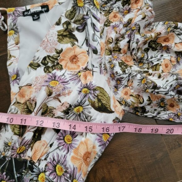 For Love And Lemons Arabella Maxi Dress Womens M Boho Chic Floral Y2K Romance - Picture 8 of 10